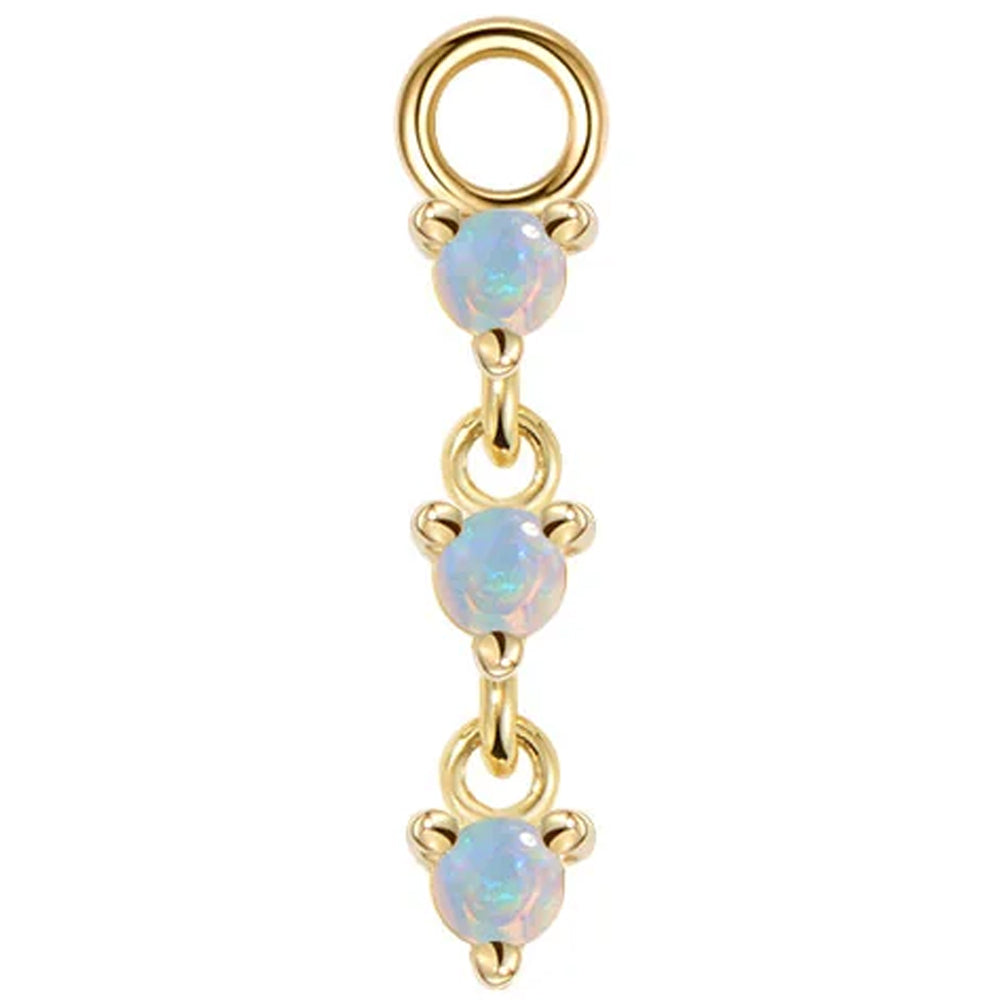 "Penelope" Charm in Gold with Genuine Gemstones