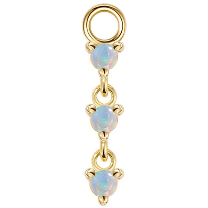 "Penelope" Charm in Gold with Genuine Gemstones