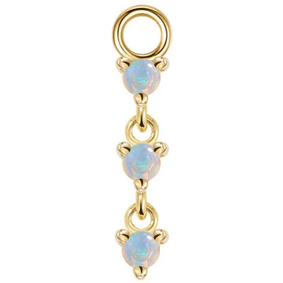 threadless: "Penelope" Chain End in Gold with Genuine Gemstones