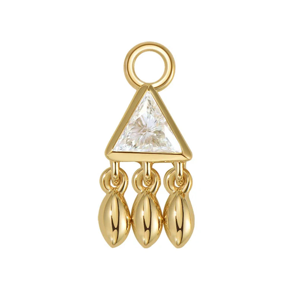 "Tessa" Charm in Gold with Diamond