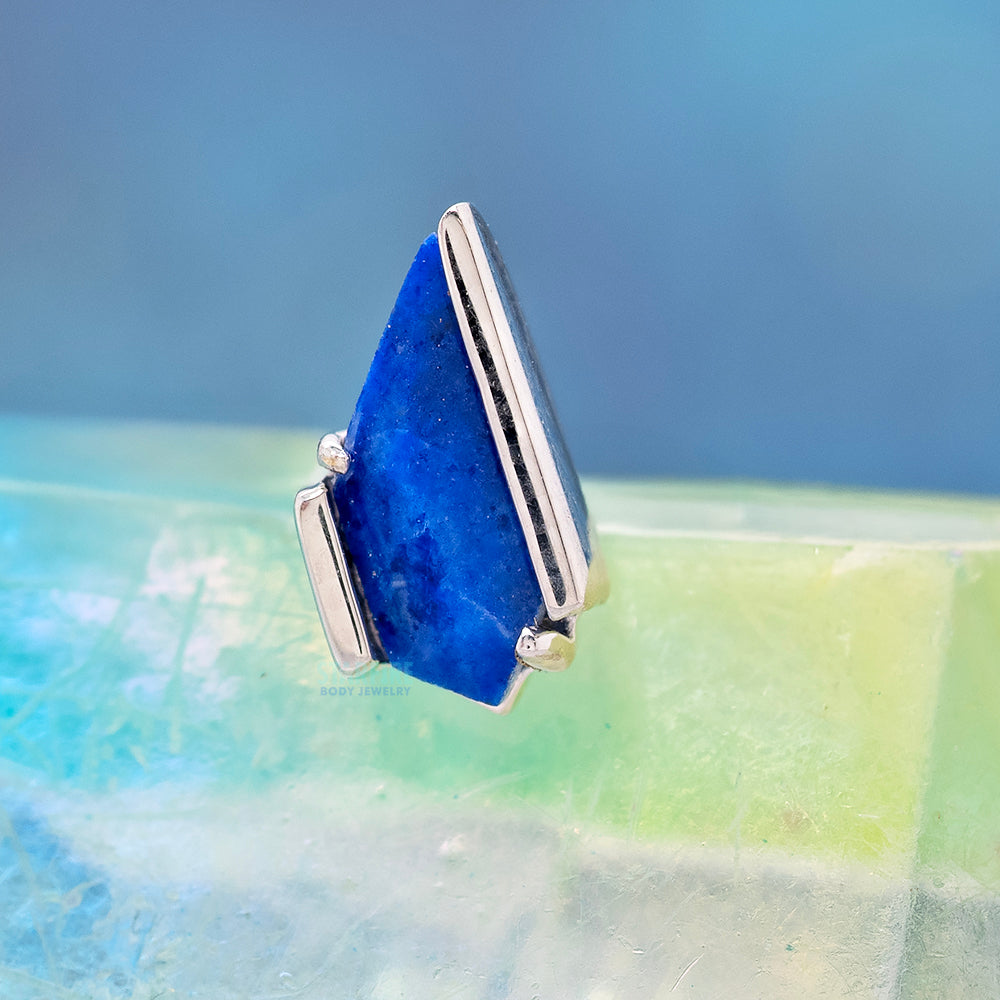 threadless: "Vinyl" End in Gold with Lapis