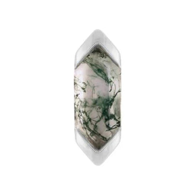 threadless: "Mystic" End in Gold with Moss Agate