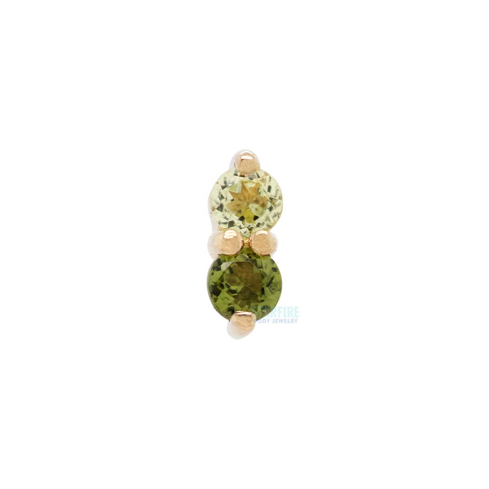threadless: "Penelope" End in Gold with Gemstones