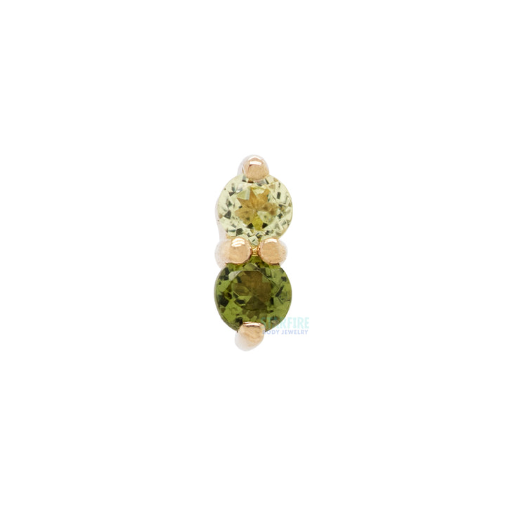 threadless: "Penelope" End in Gold with Gemstones