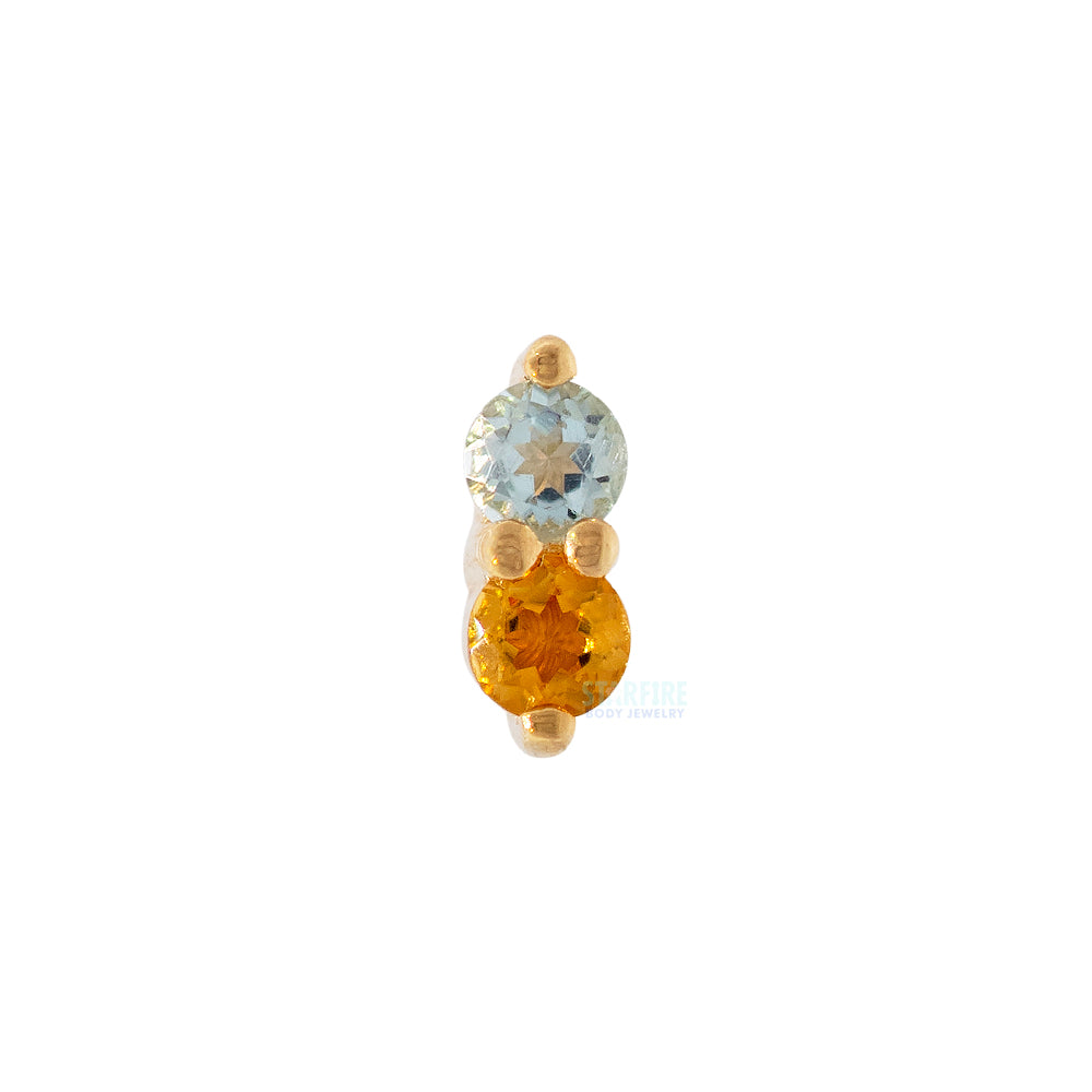 threadless: "Penelope" End in Gold with Gemstones