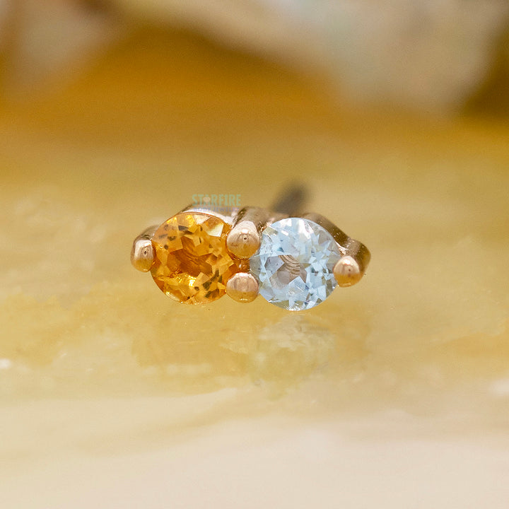 threadless: "Penelope" End in Gold with Gemstones