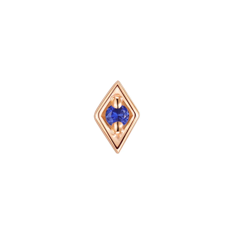 threadless: "Royal" End in Gold with Colored Genuine Gemstones