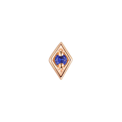 threadless: "Royal" End in Gold with Colored Genuine Gemstones
