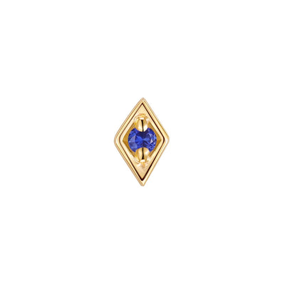 threadless: "Royal" End in Gold with Colored Genuine Gemstones