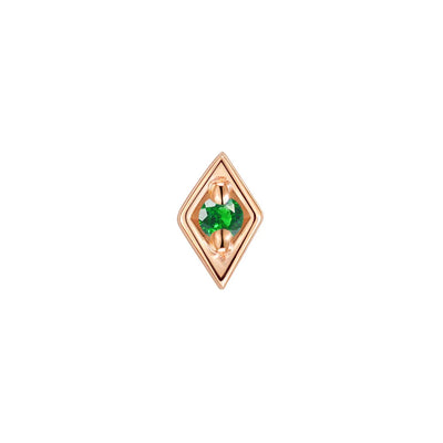 threadless: "Royal" End in Gold with Colored Genuine Gemstones