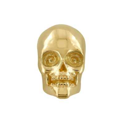 "Skull" Threaded End in Gold