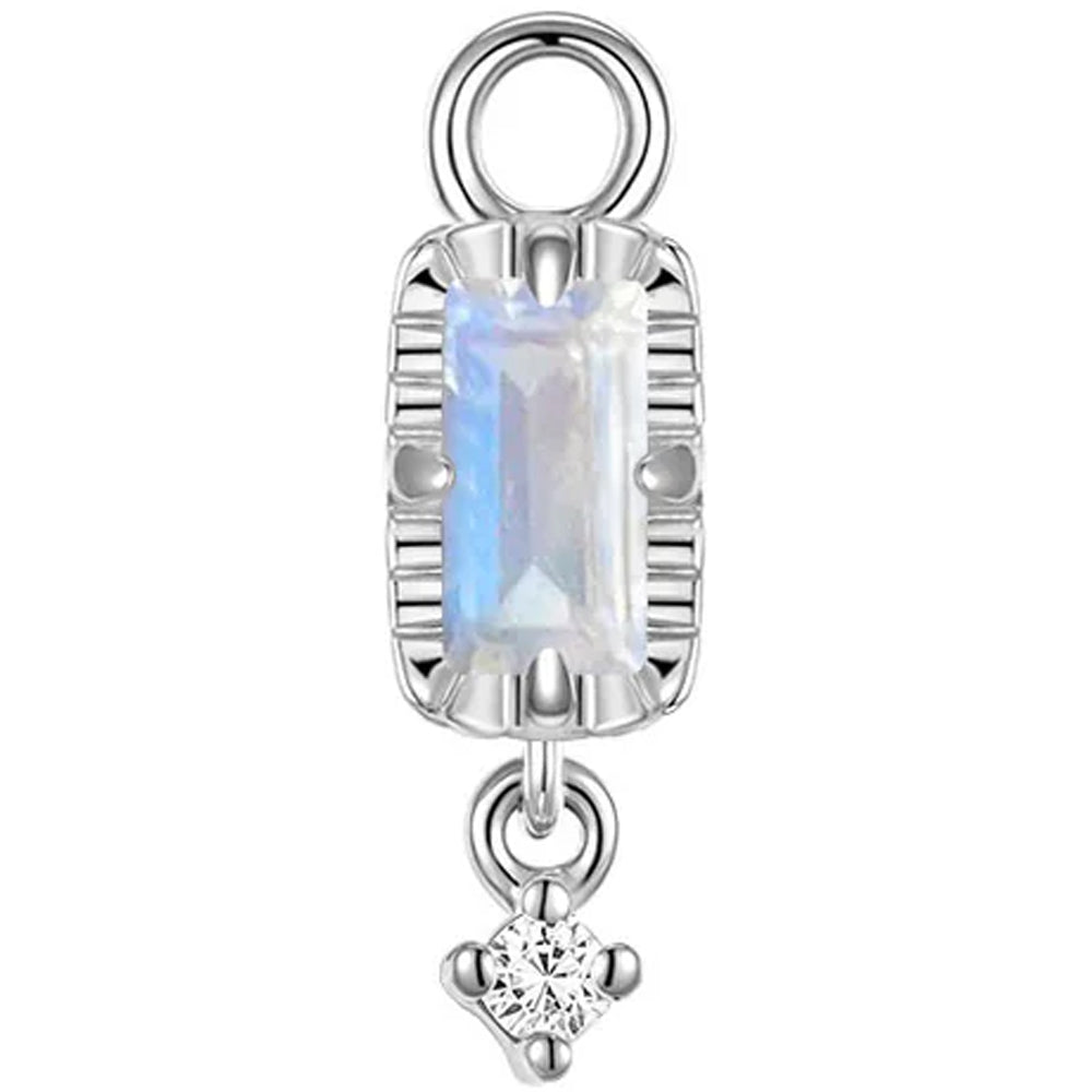 "Jessie" Charm in Gold with Colored Genuine Gemstones