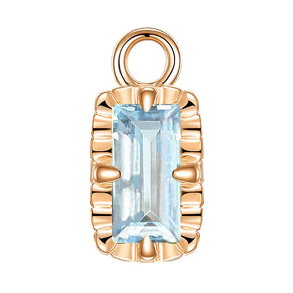 "Becca" Charm in Gold with Genuine Gemstones