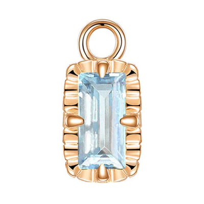 "Becca" Charm in Gold with Genuine Gemstones
