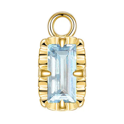 "Becca" Charm in Gold with Genuine Gemstones