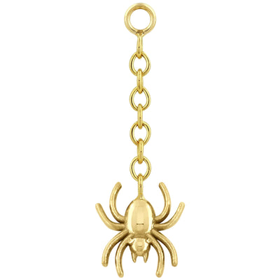 Spider Chain Charm in Gold