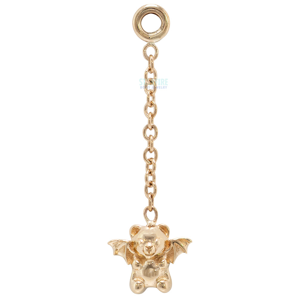 Mini "Nocturna" Chain Charm in Gold & Platinum