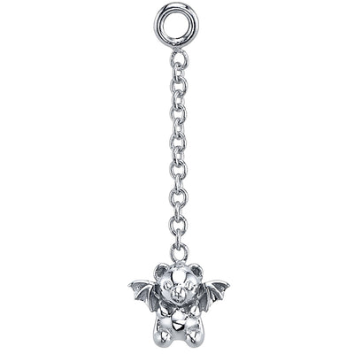 Mini "Nocturna" Chain Charm in Gold & Platinum