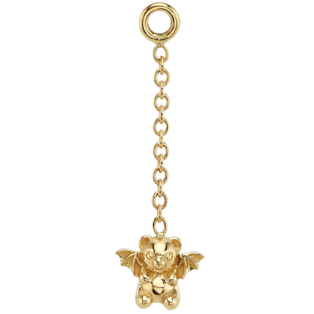 Mini "Nocturna" Chain Charm in Gold & Platinum