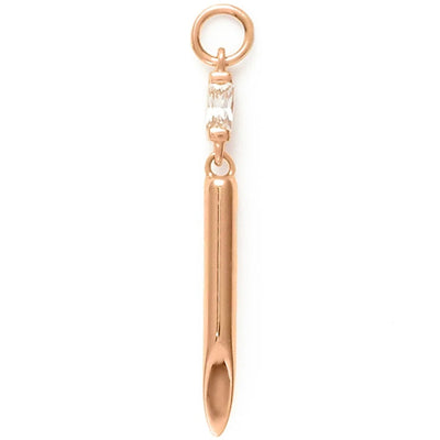 "Kulture" Charm in Gold with CZ