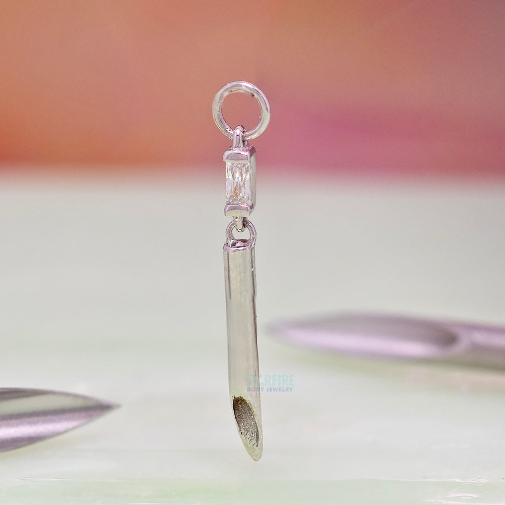 "Kulture" Charm in Gold with CZ
