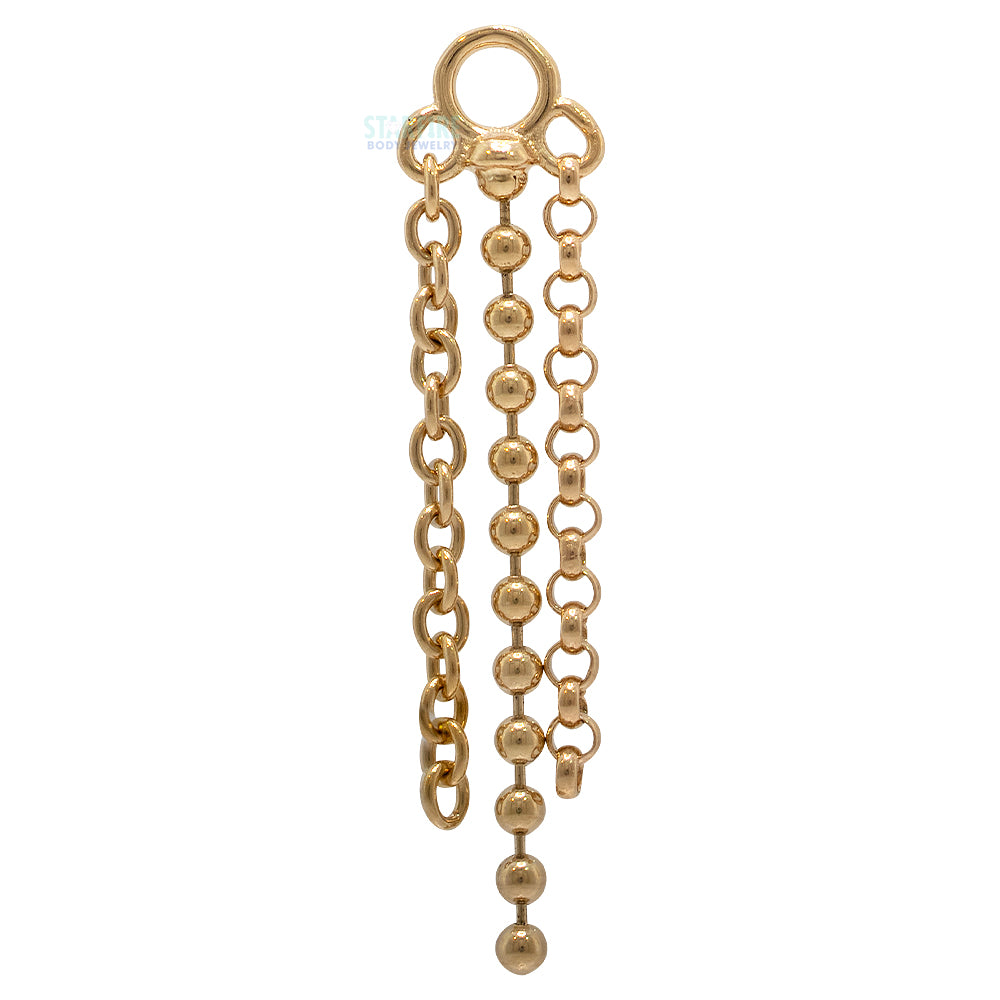 "Stormer" Chain Charm in Gold