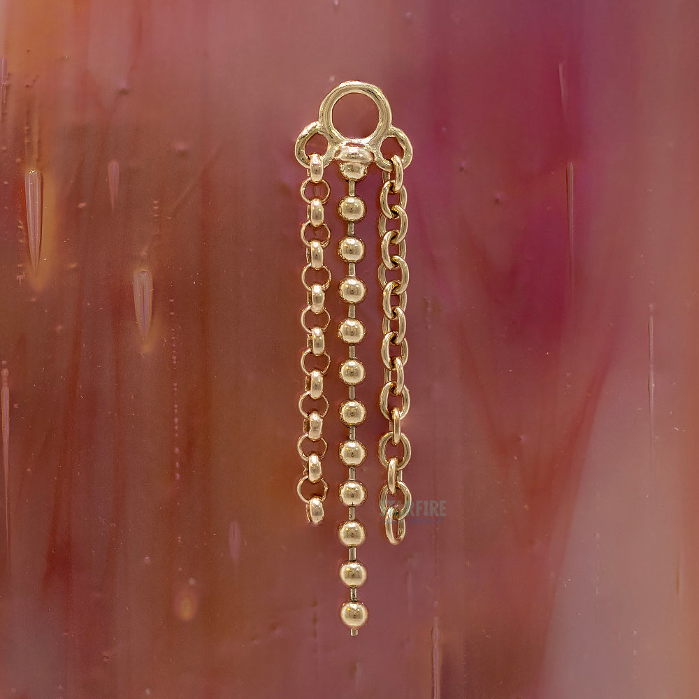 "Stormer" Chain Charm in Gold