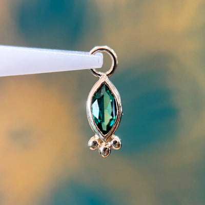 "Kimber" Charm in Gold with Gemstone