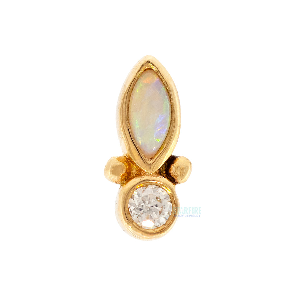 threadless: "Cynthia" End in Gold with Gemstones