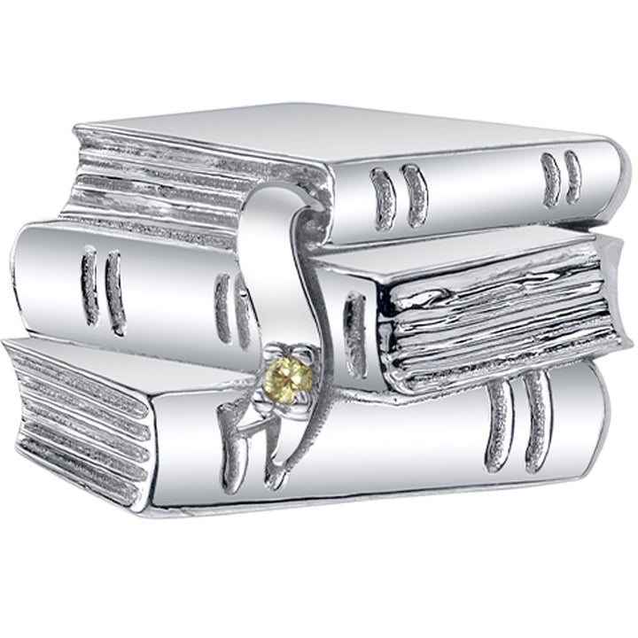 "Hemingway" Threaded End in Gold & Platinum with Peridot