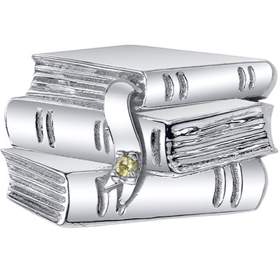 "Hemingway" Threaded End in Gold & Platinum with Peridot