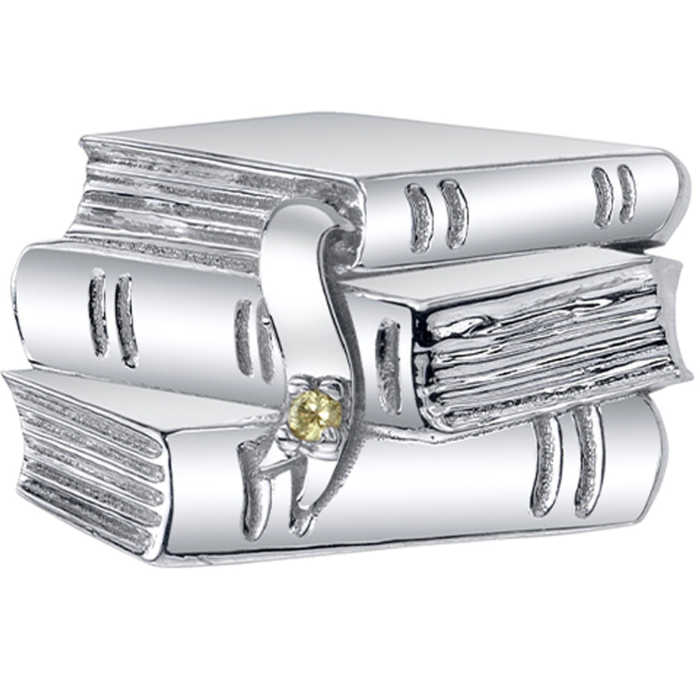 "Hemingway" Threaded End in Gold & Platinum with Peridot