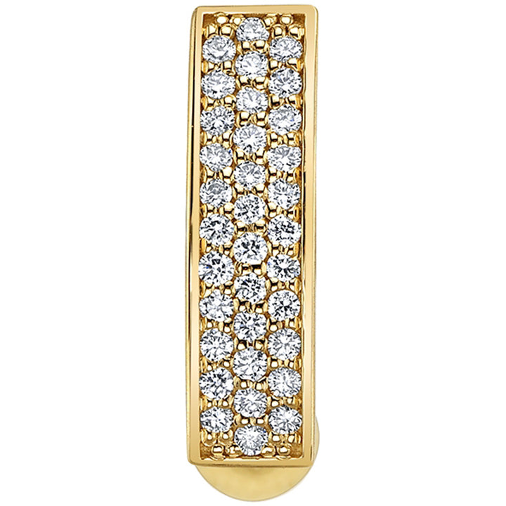 "Kenari" 'Comfort Fit' Navel Curve in Gold & Platinum with DIAMONDS