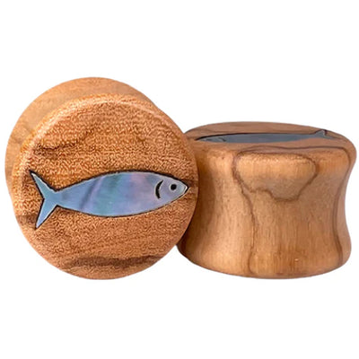 Little Fish Inlay Wood Plugs