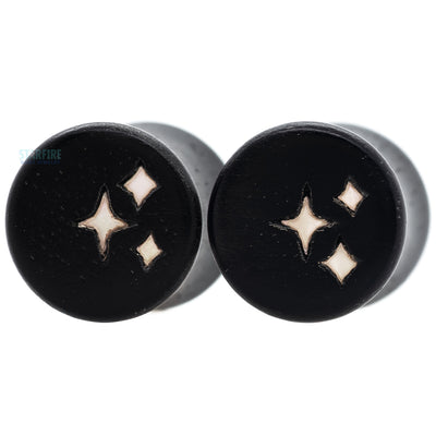 Stardust Wood Inlay Plugs