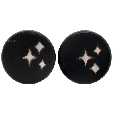 Stardust Wood Inlay Plugs
