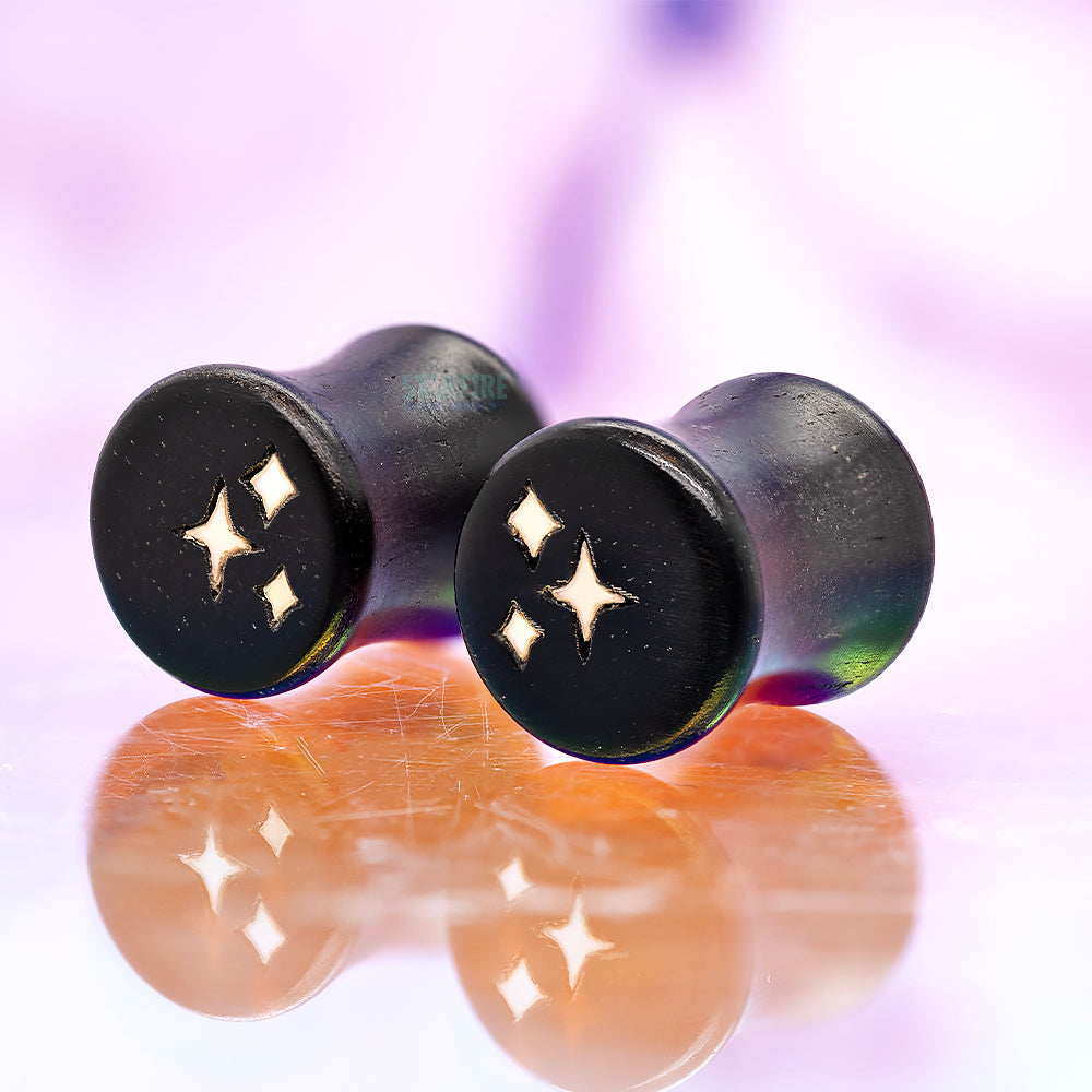Stardust Wood Inlay Plugs