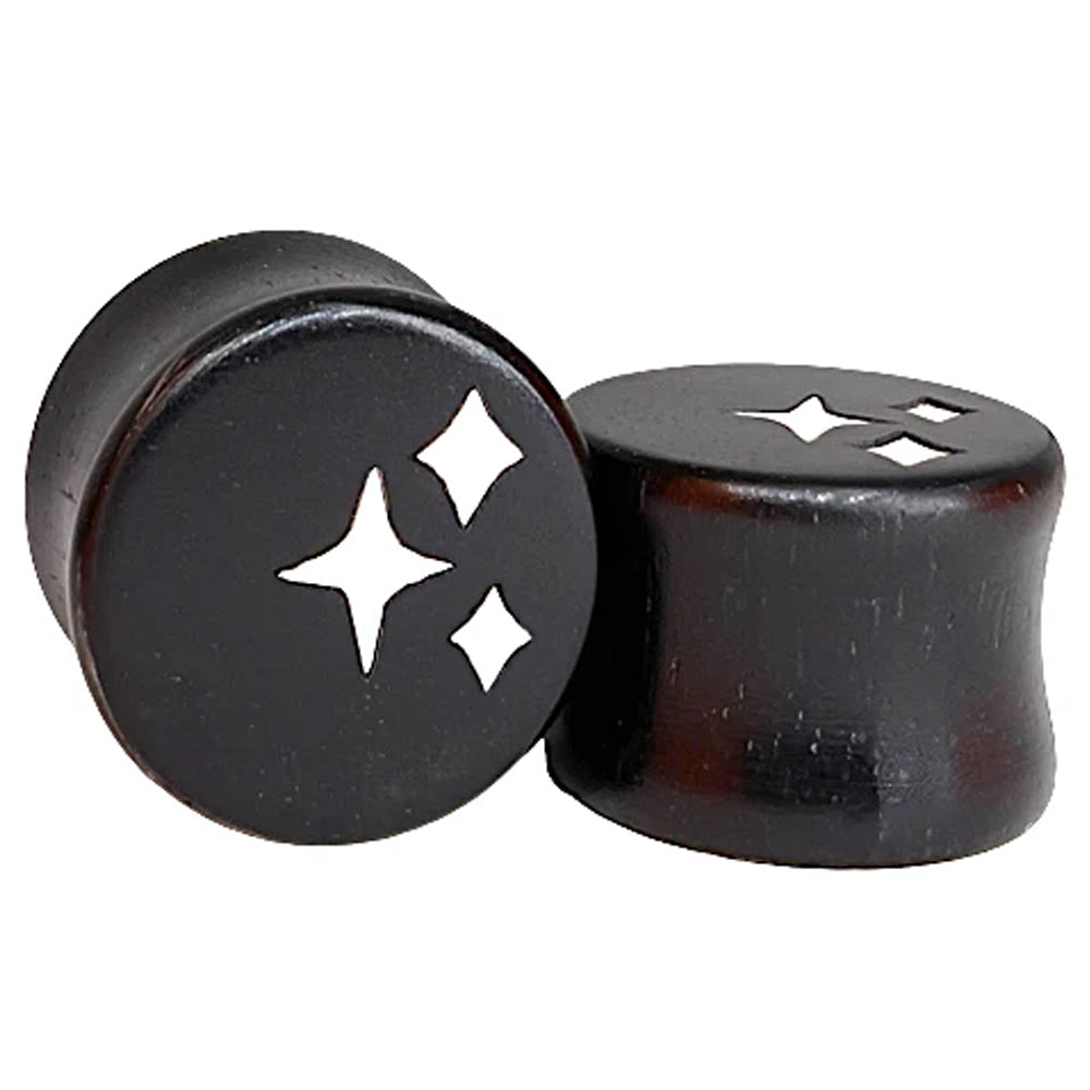 Stardust Wood Inlay Plugs