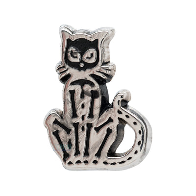 "Skele Cat" Threaded End in Gold