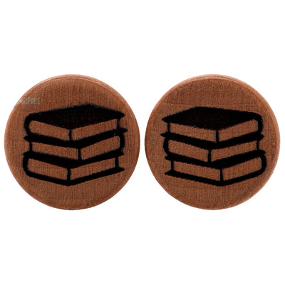 Book Stack Wood Plugs