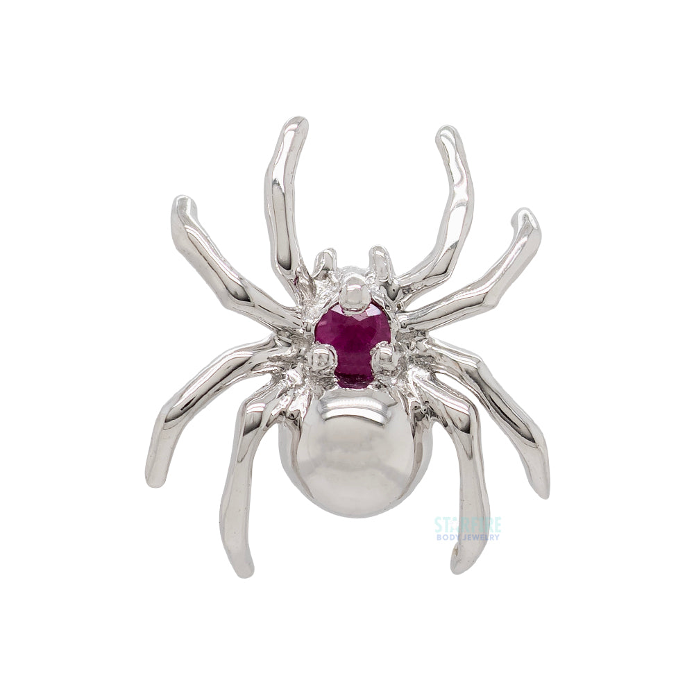 threadless: "Pippa" Spider End in Gold with Genuine Gemstones