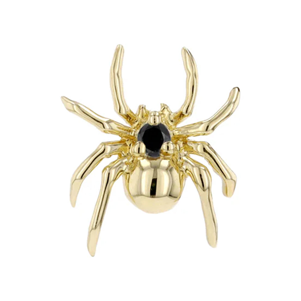 threadless: "Pippa" Spider End in Gold with Genuine Gemstones