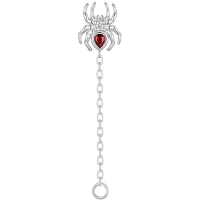 threadless: Pear "Grim" Chain Attachment End in Gold with Genuine Gemstones