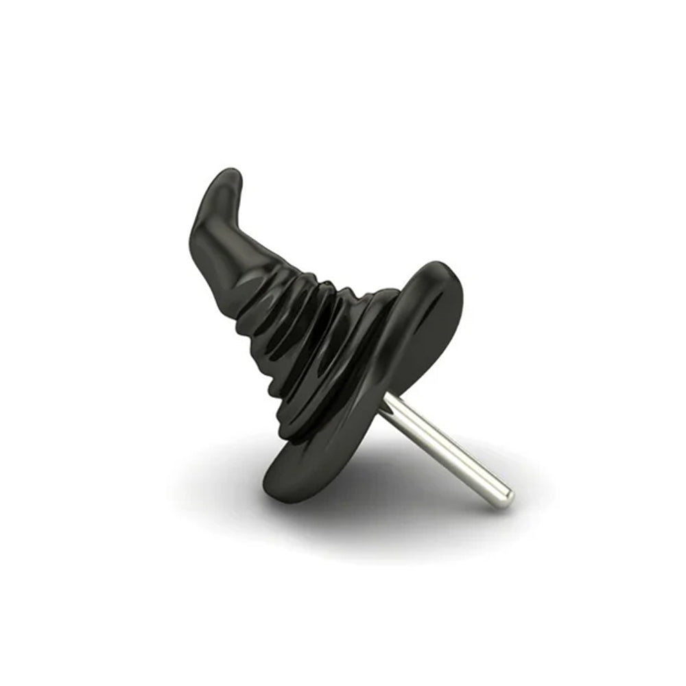 threadless: 3D Witch Hat End in Black Rhodium - Gold