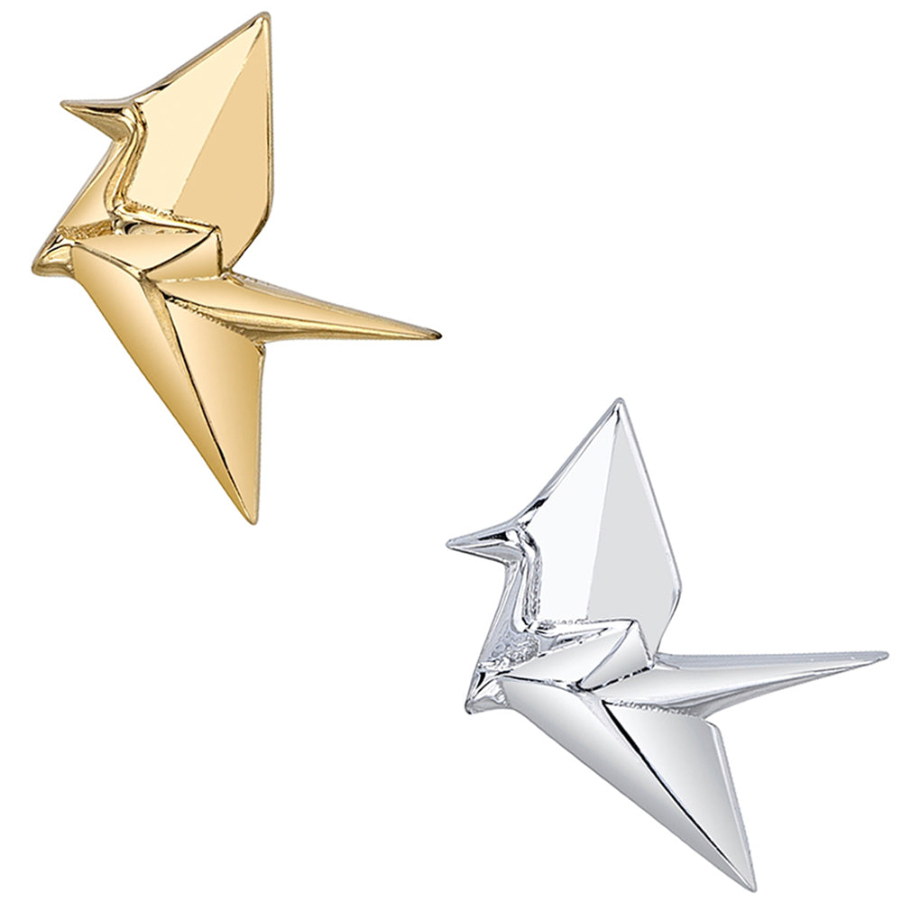 Orizuru Threaded End in Gold & Platinum