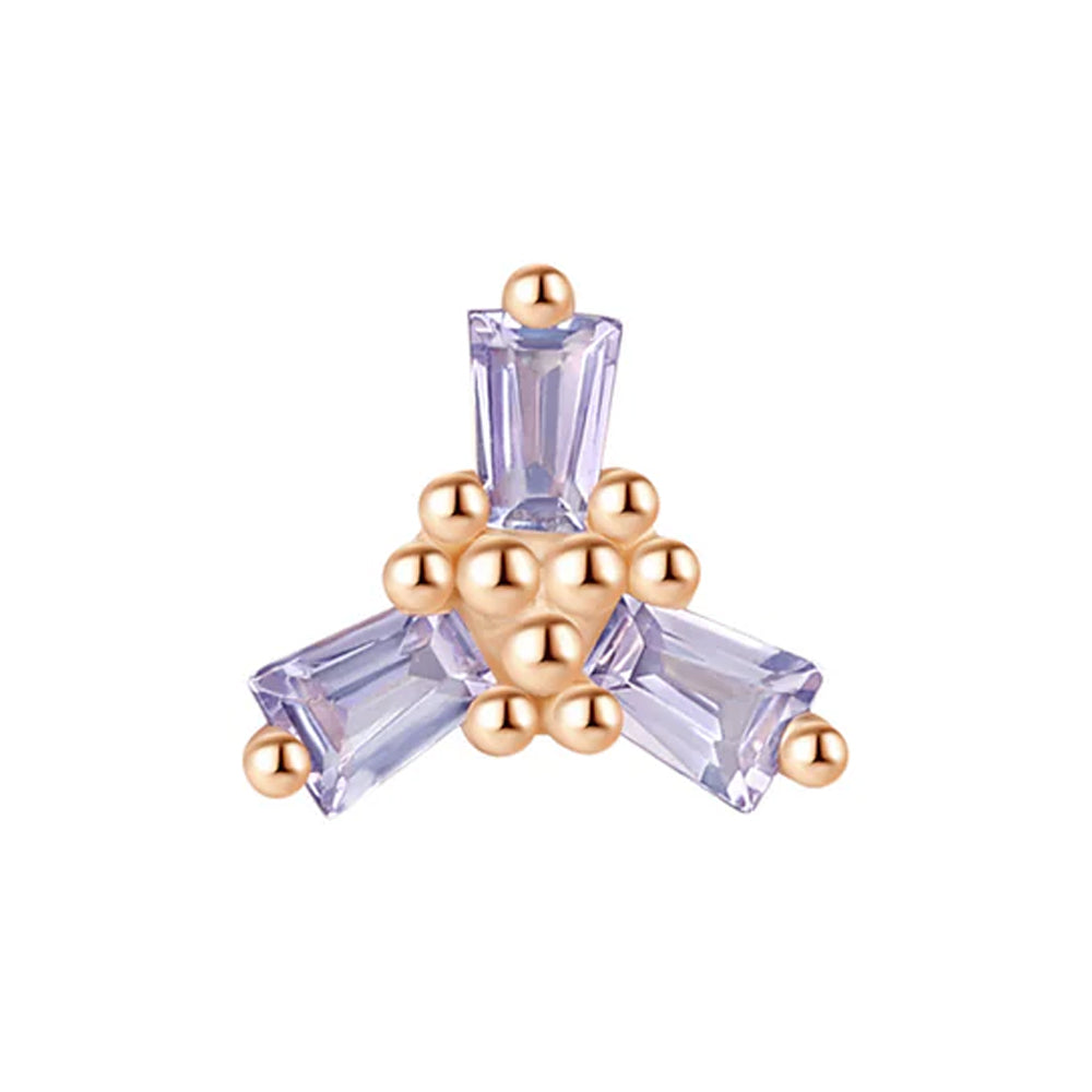 threadless: "Try Me" End in Gold with Tanzanite