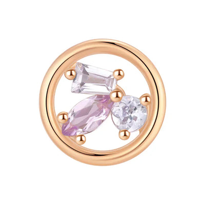 threadless: "Purple Haze" End in Gold with Tanzanite & Amethyst