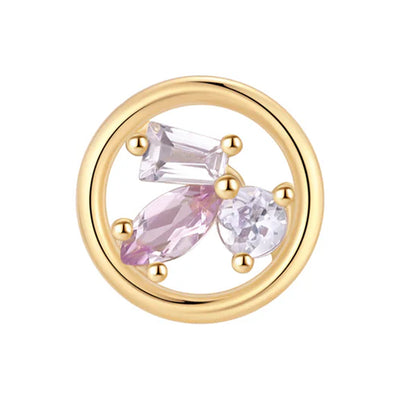 threadless: "Purple Haze" End in Gold with Tanzanite & Amethyst