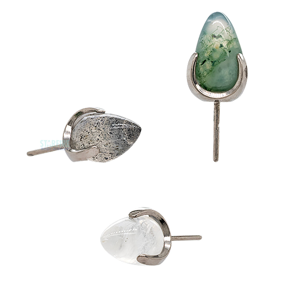threadless: Claw-Set Stone Bullet End