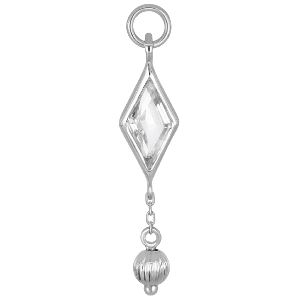 "Xena" Golden Bead Chain Charm in Gold with Gemstone